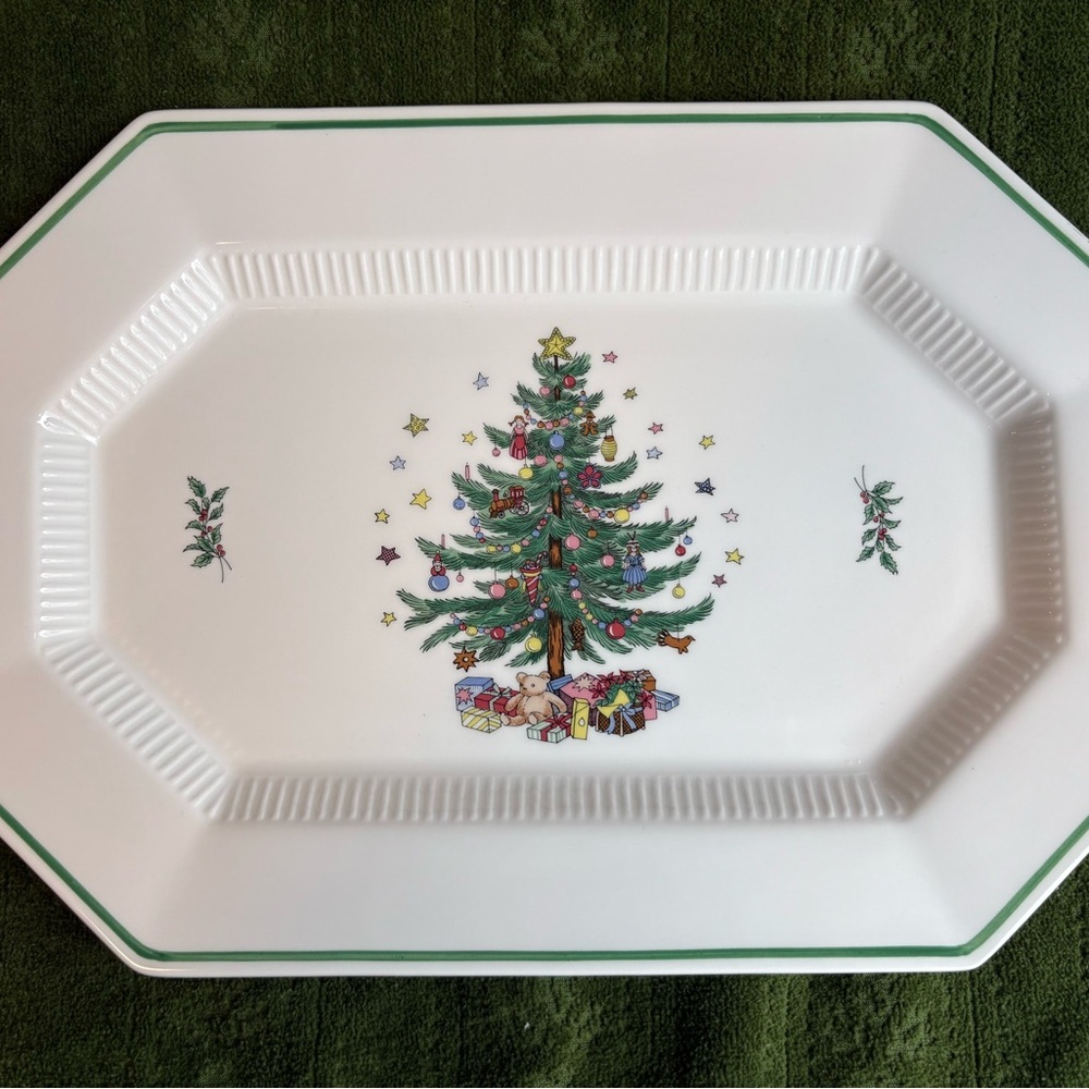 Nikko Ceramics Christmastime Collection Serving Platter